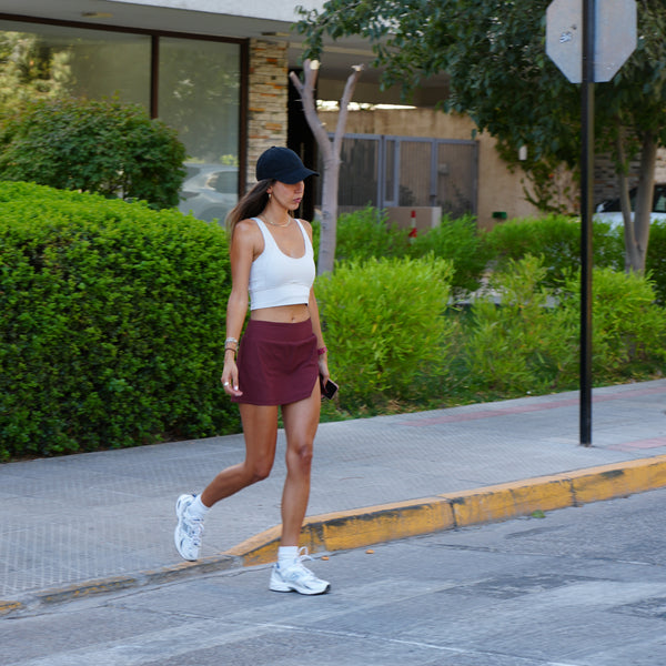 Falda Bondi Burdeo