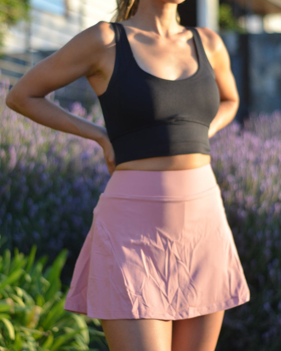 Falda Praga Rosa Palo